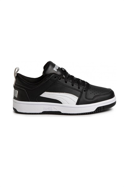 Puma Puma Rebound Layup Lo Sl Jr Unisex Spor Ayakkabı 370490-02 Black-White-High Rise