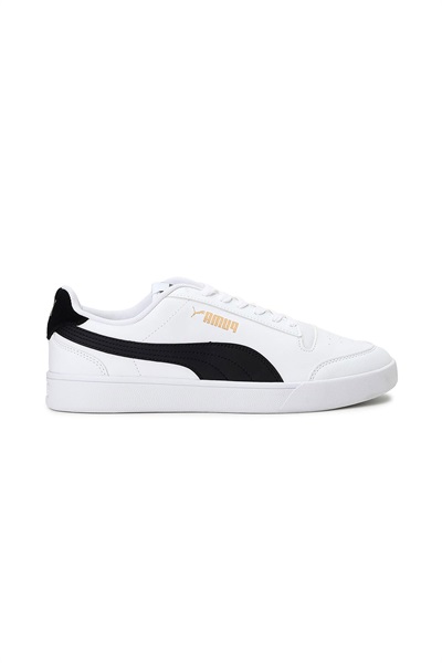 Puma Shuffle Erkek Spor Ayakkabı 309668-03 White-Black-Team Gold