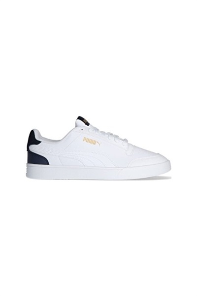 Puma Shuffle Erkek Spor Ayakkabı 309668-05 White-White-Peacoat-Gold