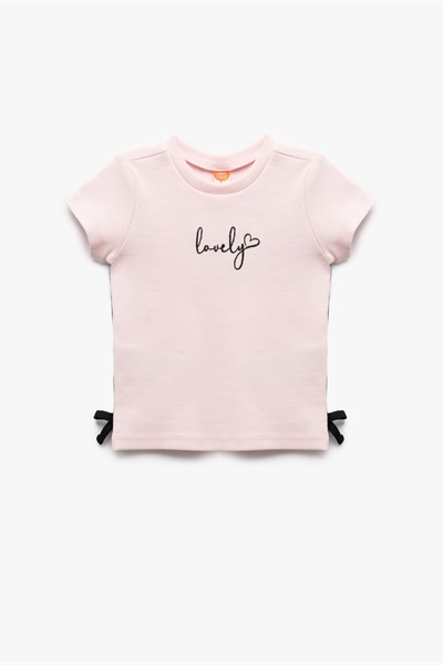 Koton Kız Bebek Kısa Kol T-shirt 5SMG10097AK PEMBE
