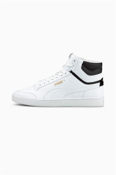 Puma Puma Shuffle Mid Unisex Spor Ayakkabı 380748-01 White-White-Black-Team Gold