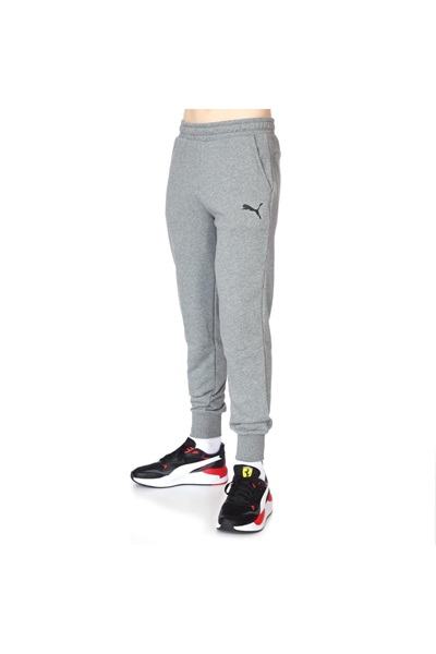 Puma Ess Logo Pants Unisex Eşofman Alt 586716-53 Medium Gray Heather-Cat
