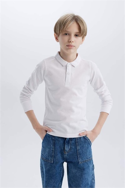 Defacto Erkek Çocuk Sweat L0288A6/WT34 WHITE