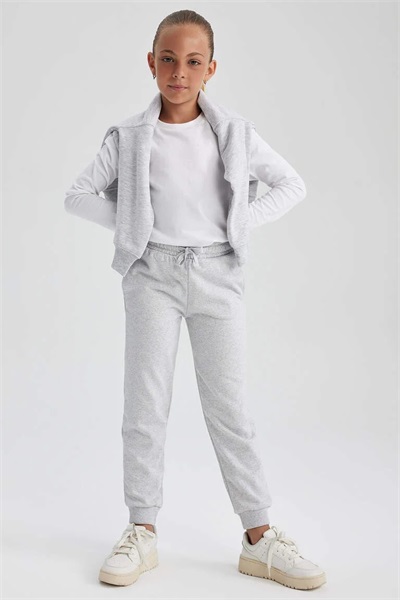 Defacto Kız Çocuk Eşofman Alt Y1226A6/GR93 GREY MELANGE