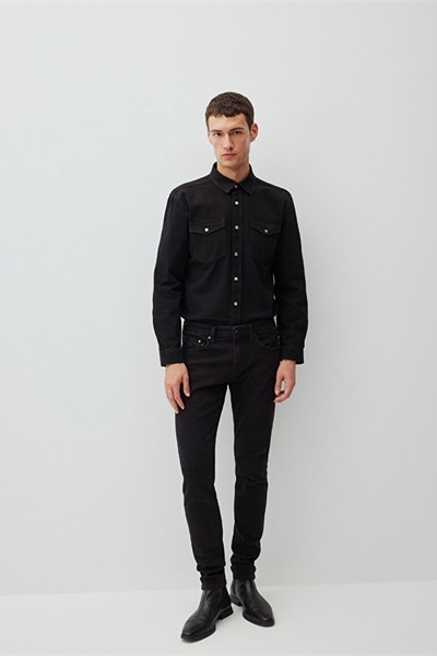 Mavi James Erkek Jean Pantolon M0042487866 Deep Smoke Lux Black
