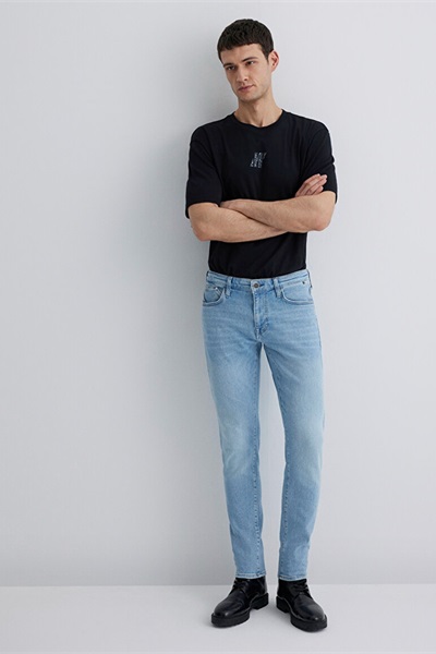 Mavi Skinny Erkek Jean Pantolon M0042481969 Lt Blue Black PRO