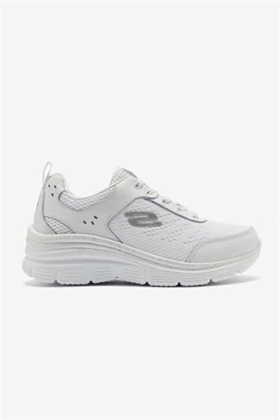 Wsl Skecherks Fashion Fit Kadın Spor Ayakkabı 896294Tk Beyaz/Gümüş