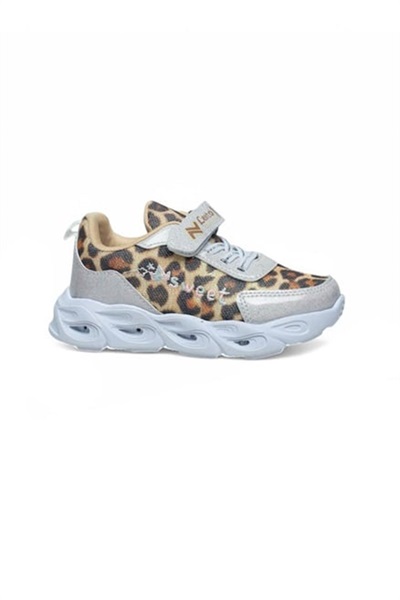 Lento Patik A39 Çocuk Günlük Ayakkabı LNT05A39 Anorak Sim Beyaz Leopar