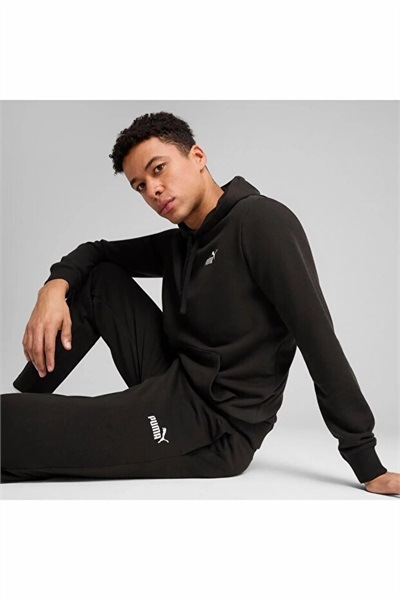 Puma Ess No. 1 Logo Sweatpants Erkek Eşofman Takım 682612-01 BLACK