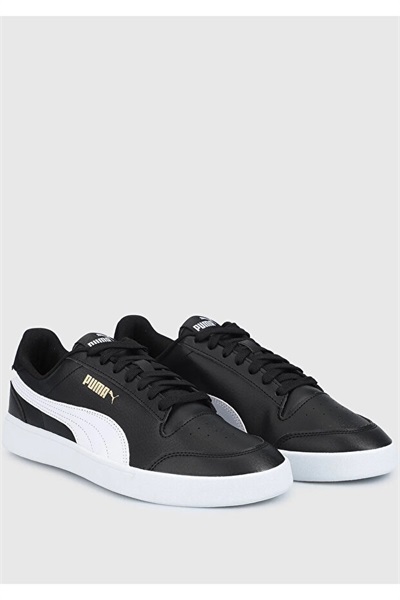 Puma Shuffle Unisex Spor Ayakkabı 309668-04 Black-White-Team Gold