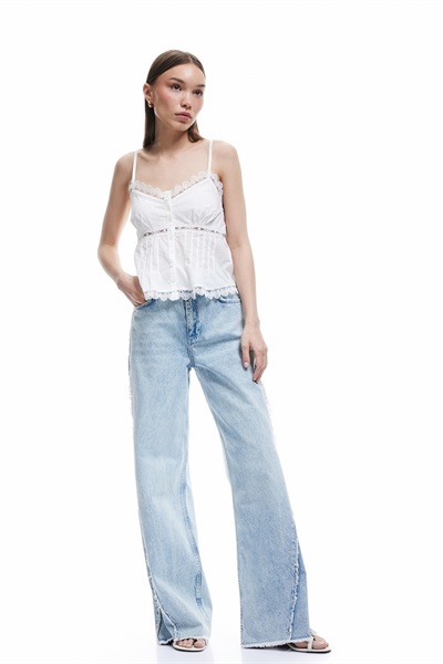 Koton Kadın Jean Pantolon 5Sal40182Md BLEACH