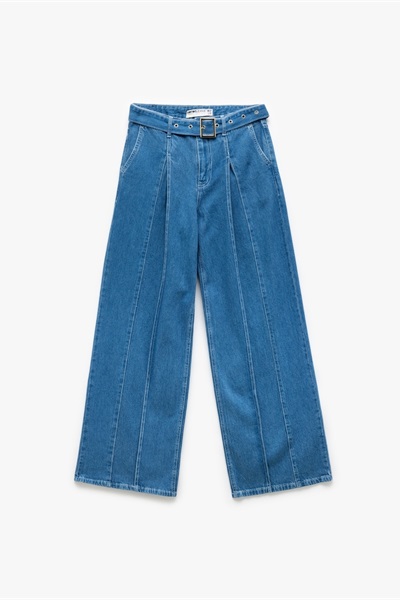 Koton Kadın Jean Pantolon 5Sal40181Md ORTA İNDİGO