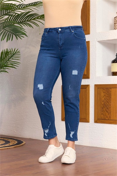 Kadın Jean Pantolon 1556 KİM. MAVİ