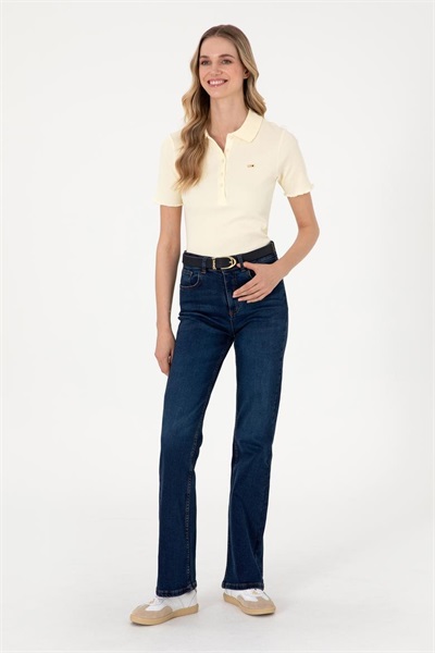 Madelene25Y U.S. Polo Assn. Kadın Jean Pantolon 2080523 KOYU MAVİ