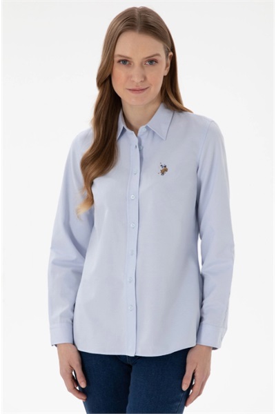 Woxcolor025Y U.S. Polo Assn. Kadın Gömlek 2086500 Aqua