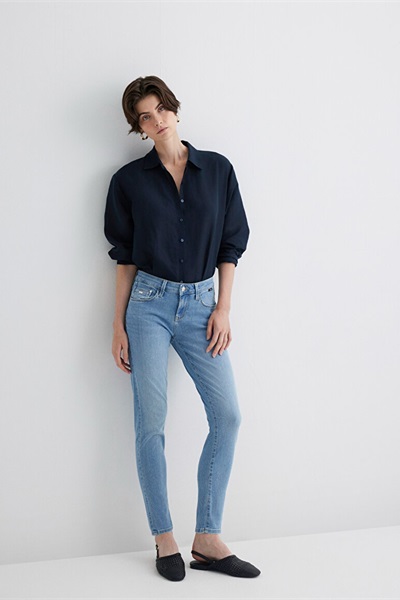 Mavi Ada Kadın Jean Pantolon M1020587055 Lt Mavi Premium