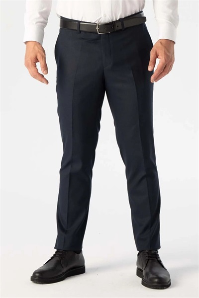 Süvari Slim Kalıp Polyester Viskon Düz Erkek Pantolon Pn1014300226 Lacivert
