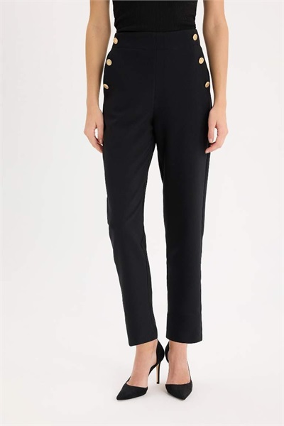 Defacto Kadın Kanvas Pantolon B1238Ax/Bk81 BLACK