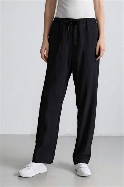 Defacto Kadın Kanvas Pantolon E5760Ax/Bk81 BLACK