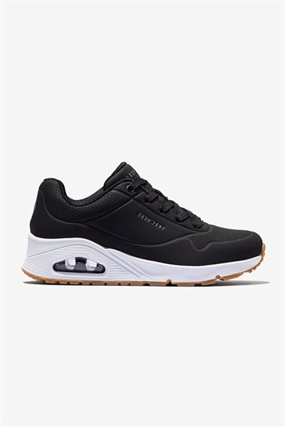 Blk Skechers Uno Kadın Spor Ayakkabı 73690 Siyah