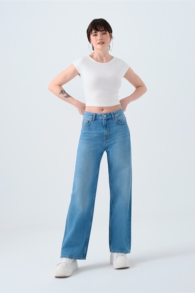 Loft Nora Kadın Regular Fit Jean Pantolon Lf2037069 LIGHT BLUE WASH