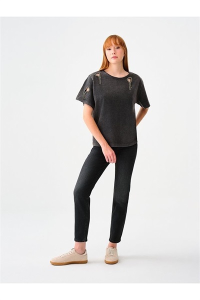 Loft Elena Kadın Jean Pantolon Lf2037061 ANTRA WASH