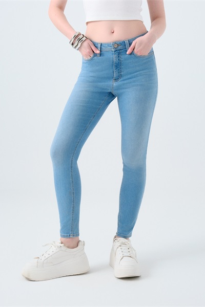 Loft Natalie Kadın Jean Pantolon Lf2038752 ICE BLUE WASH