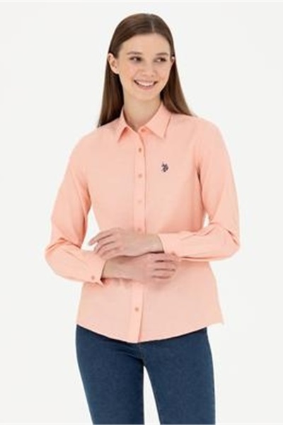 Woxcolor024Y U.S. Polo Assn. Kadın Gömlek 1840387 Somon