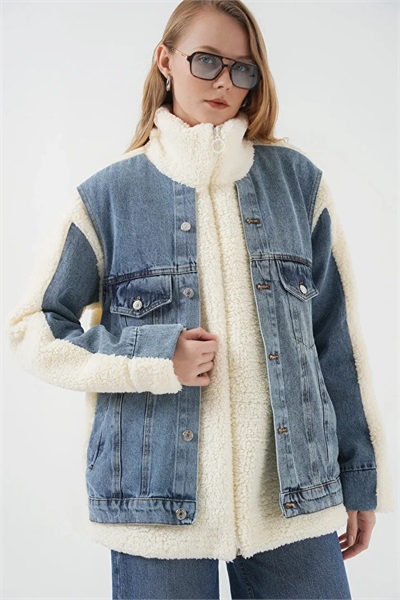 Kadın Mont 5198 KREM