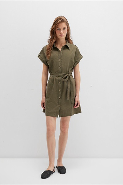 Mavi Dokuma Mini Kadın Elbise M1310723-71549 Ivy Green