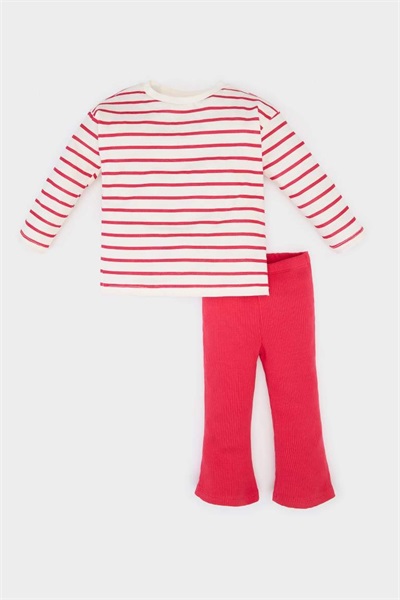 Defacto Kız Bebek  Sweat Takım E5730A5/RD54 RED