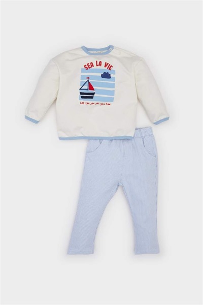 Defacto Erkek Bebek Sweat Takım D9088A5/ER233 ECRU