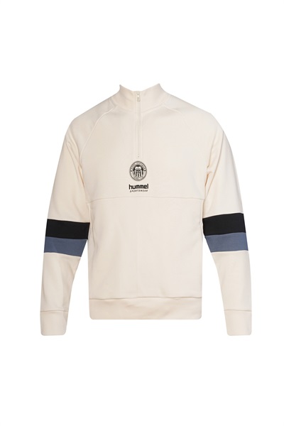 Hummel Hml Hunter Zip Neck Sweatshirt Erkek Ceket 922404-9157 EGRET