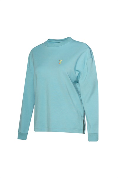 Hummel Hml Melton Sweatshirt Kadın Ceket 922417-7443 MILKY BLUE