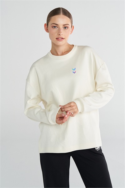 Hummel Hml Melton Sweatshirt Kadın Ceket 922417-9157 EGRET