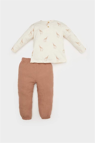 Defacto Erkek Bebek Sweat Takım E7728A5/ER238 ECRU