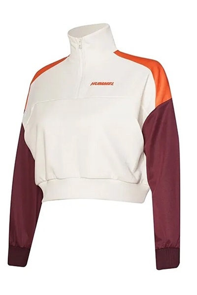 Hummel Hml Jerome Zip Neck Sweatshirt Kadın Ceket 922411-9003 OFF WHITE