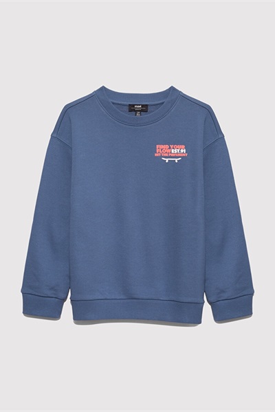 Mavi Find Your Erkek Çocuk Sweat M6S10128-86702 Vintage Indigo