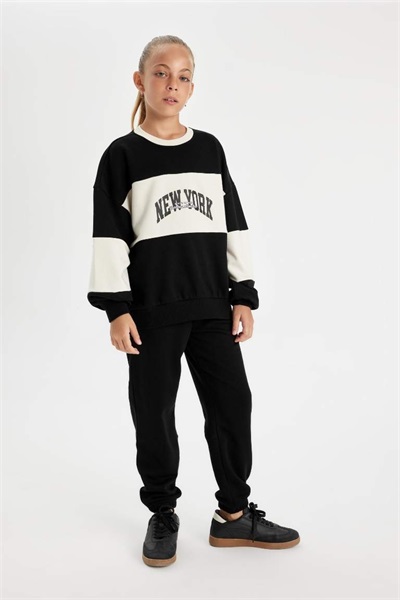 Defacto Kız Çocuk  Eşofman Alt D0732A8/BK81 BLACK