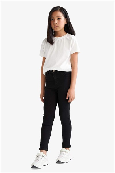 Defacto Kız Çocuk  Jean Pantolon E5875A8/BK27 BLACK