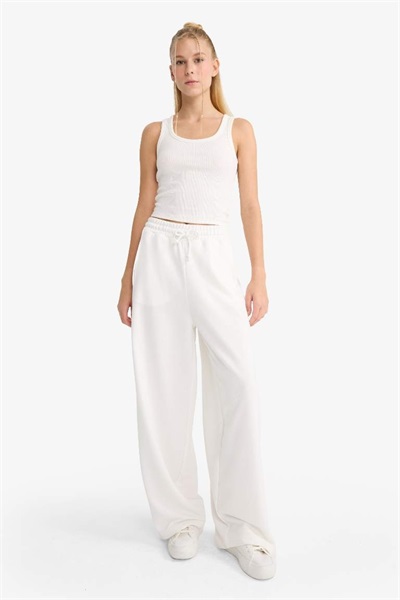 Defacto Kadın  Eşofman Alt F3364AX/WT32 OFF WHITE