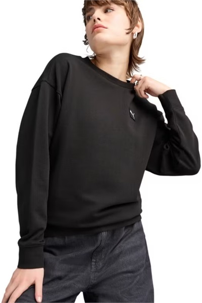 Puma Ess Elevated Comfort Crew Kadın Sweat 685017-01 BLACK