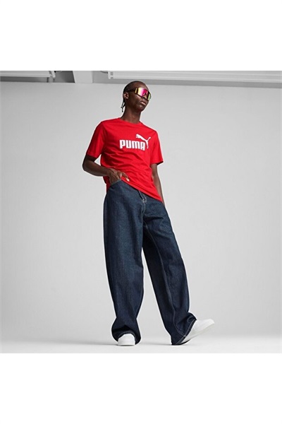 Puma Ess No. 1 Logo Tee Erkek T-shirt 682532-11 For All Time Red