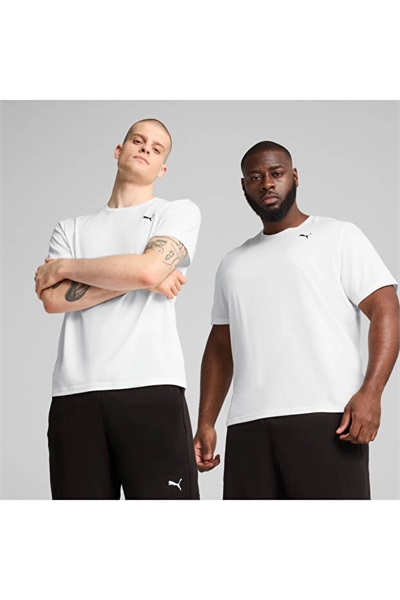 Puma M Tad Ess Solıd Cat Tee Lc Erkek T-shirt 525908-02 WHİTE
