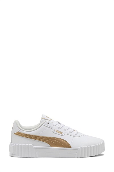 Puma Carina 3.0 DayInight Kadın Spor Ayakkabı 402641-01 White-Gold
