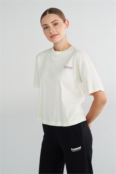 Hummel Hml Kirby S/S Kadın T-shirt 912234-9157 EGRET