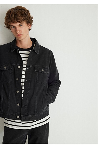 Mavi Ray Smoke Erkek Jean Ceket M0110273-85218 Smoke College