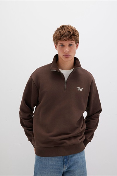 Mavi Logo Erkek Sweat M0S10465-88067 Hot Fudge