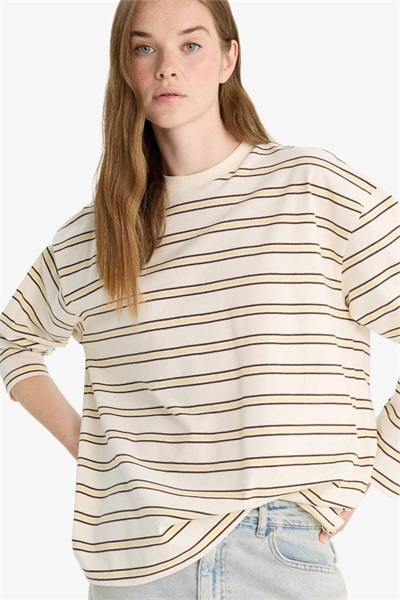 Defacto Kadın  Sweat F7758AX/ER235 ECRU