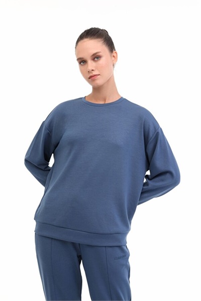 5W Wb 16Alıce-C Ck97 5Pr Lumberjack Kadın Sweat A102025800 İNDİGO
